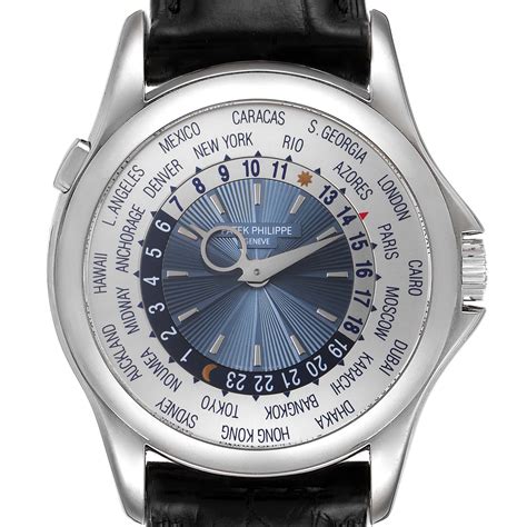 patek philippe platinum world time|patek philippe world time 5130.